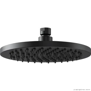 Brizo Jason Wu 8-Inch Matte Black Raincan Shower Head for Luxury Bathing
