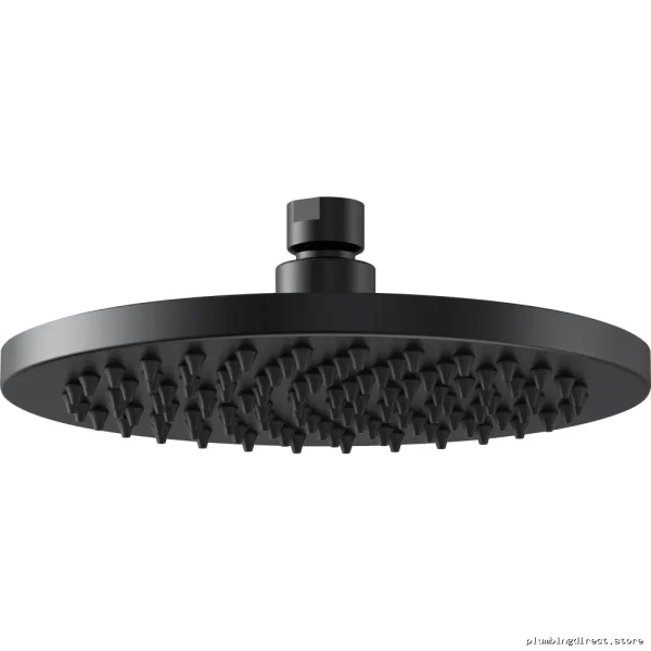 Brizo Jason Wu 8-Inch Matte Black Raincan Shower Head for Luxury Bathing