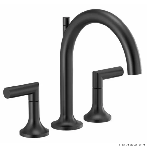 Brizo Jason Wu Single-Handle Roman Tub Faucet in Brilliance Black