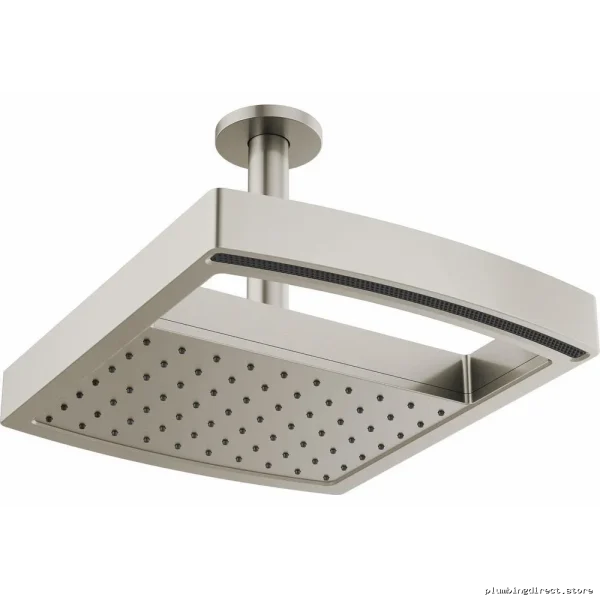 Brizo Kintsu 6 Dual Waterway Ceiling Shower Arm in Luxe Nickel Finish 83992-06MF-NK - Image 2