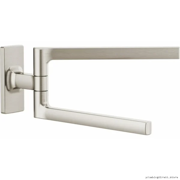 Brizo Luxe Nickel 8-Inch Swivel Towel Bar - Kintsu Collection 694707-NK