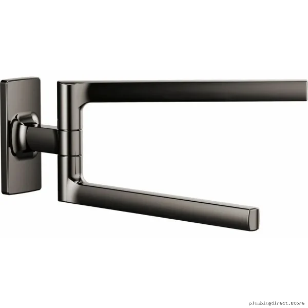 Brizo Kintsu 8 Mini Pivot Towel Bar in Brilliance Black Onyx 694707-BNX