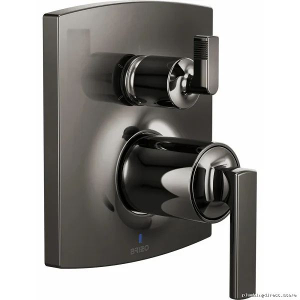Brizo Kintsu Black Onyx Shower Valve with Diverter Handle