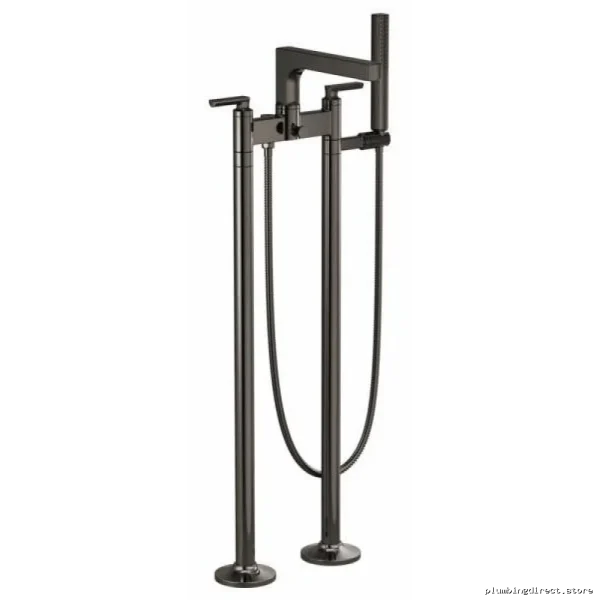 Brizo Kintsu Brilliance Black Onyx Tub Filler Trim Kit with Lever Handles Model T70306-BNX