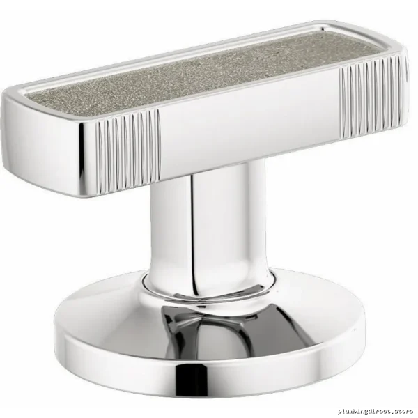 Brizo Kintsu Concrete Inlay Chrome Bathroom Faucet Handle Set