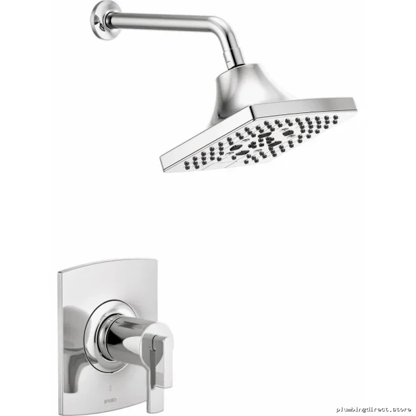 Chrome Brizo Kintsu Shower Temperature Control Trim - Image 2