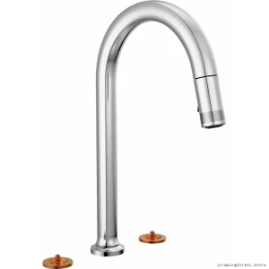 Brizo Kintsu Designer Chrome Faucet with 2-Handle Pulldown