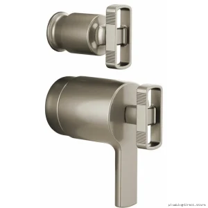 Kintsu Luxe Nickel Thermostat Valve Kit with Diverter Knob Handle - HK7506-NK Brizo