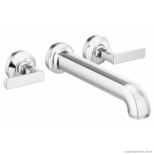 Brizo Kintsu Polished Chrome Tub Filler Trim - Wall Mount 2-Handle Design