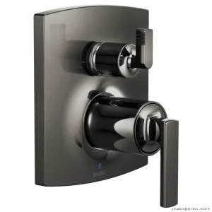Brizo Kintsu 3-Function Diverter Trim with Pressure Balance Valve in Black Onyx