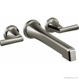 Brizo Levoir Black Onyx Tub Faucet Lever Kit - 2 Handle Wall Mount Pair