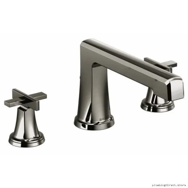 Brizo Levoir Brushed Nickel Roman Tub Faucet Trim - No Handles Included T67398-BNXLHP - Image 2