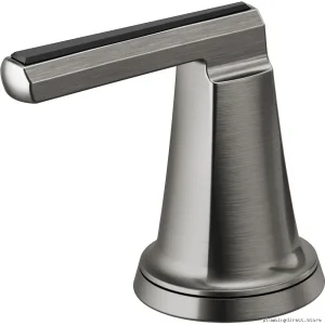 Premium Brizo Levoir Faucet Handles Steel Black Crystal