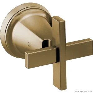 Levoir Luxe Gold Cross Handle Wall Mount Kit - HX7098-GL Brizo