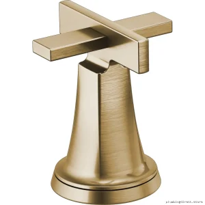 Brizo Levoir Widespread Faucet Luxe Gold Cross Handles - Pair HX5398-GL