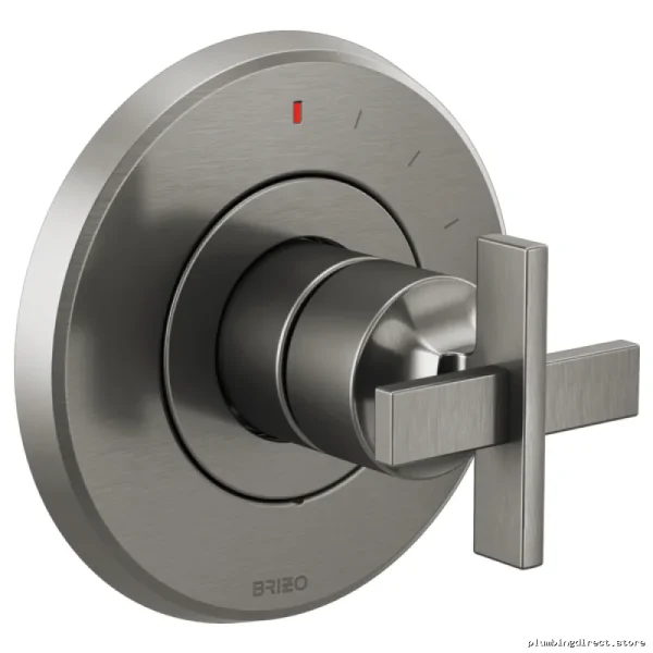 Brizo Levoir Luxe Steel Pressure Balance Valve_trim_Handle_Free_Shower_Trim_Sleek_Design_T60P
