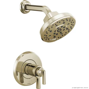 Brizo Levoir TempAssure Thermostat Shower Trim - Temperature Control & Polished Nickel
