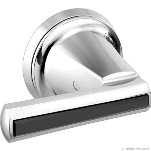Brizo Levoir Chrome & Black Crystal Tub Filler Handle Kit - Pair HL7098-PCBC