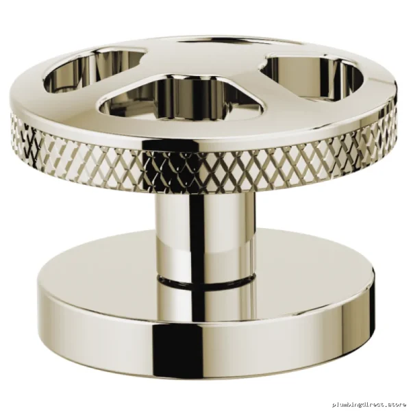 Polished Nickel Wheel Handle Kit for Brizo Litze Bathroom Faucet