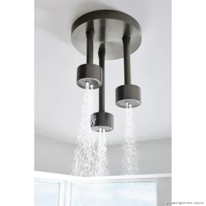 Brizo Litze Luxe Steel Ceiling Mount Pendant Rain Shower Head