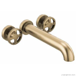 Brizo Litze Luxury Gold Wall Mount Tub Filler