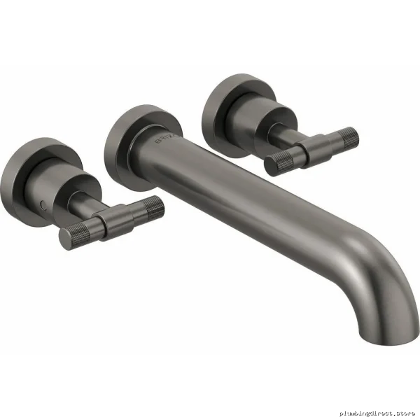 Brizo Litze T-Lever Tub Filler - Wall Mount in Luxe Steel