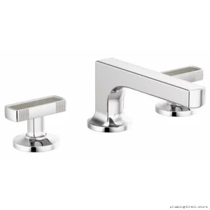 Brizo Low-Rise Widespread Bathroom Faucet - Fewer Handles, Chrome Finish, 1.5 GPM Low-Flow Model 65308LF-PCLHP