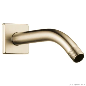 Brizo Luxe Gold Shower Arm with Flange RP74448GL - 7 Inch Siderna
