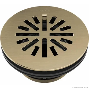 Luxe Gold 4-Inch Prefab Round Shower Drain by Brizo - BT051414-GL Elegance