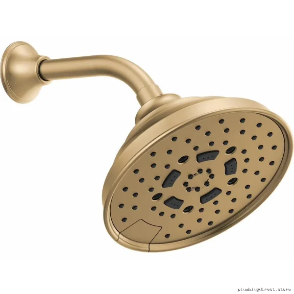 Brizo Luxe Gold 5-Spray Showerhead 1.75 GPM Water Efficient Round Design