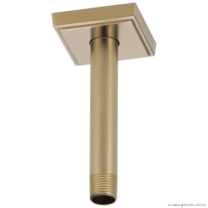 Brizo RP70764GL Luxe Gold 6-Inch Ceiling Mount Shower Arm with Flange