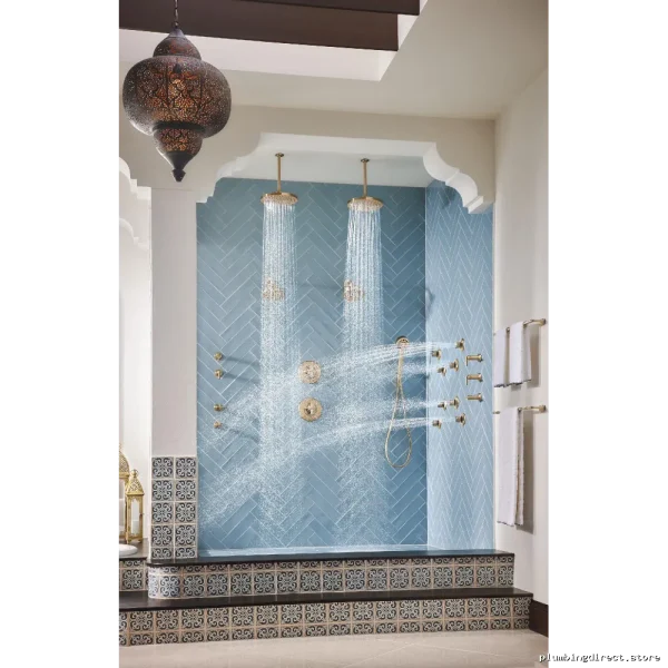 Brizo Luxe Gold Ceiling Mount Shower Arm with Flange RP48986GL