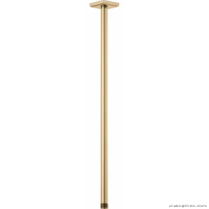 Brizo Brilliance Luxe Gold Ceiling Shower Arm - 24-Inch Square Flange Mount