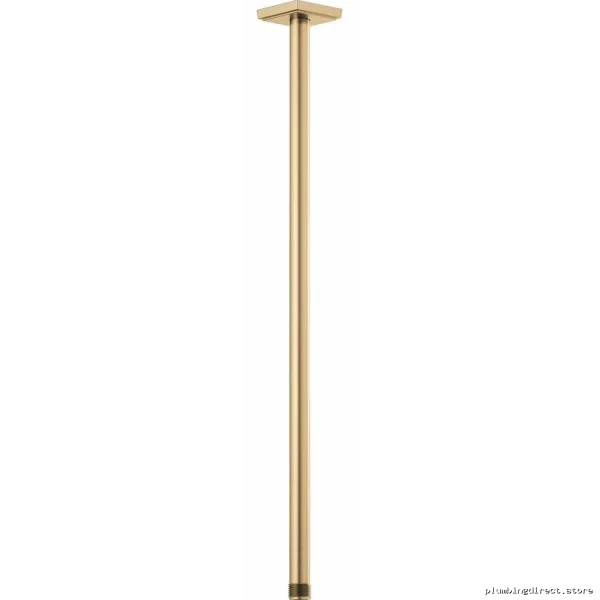 Brizo Brilliance Luxe Gold Ceiling Shower Arm - 24-Inch Square Flange Mount