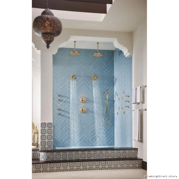 Brizo Luxe Gold Ceiling Mount Shower Arm with Flange RP48986GL - Image 2