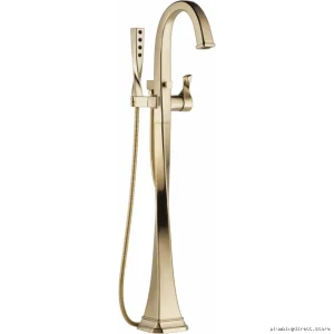 Brizo Luxe Gold Freestanding Floor-Mount Tub Filler T70130-GL
