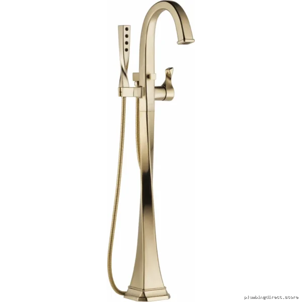 Brizo Luxe Gold Freestanding Floor-Mount Tub Filler T70130-GL