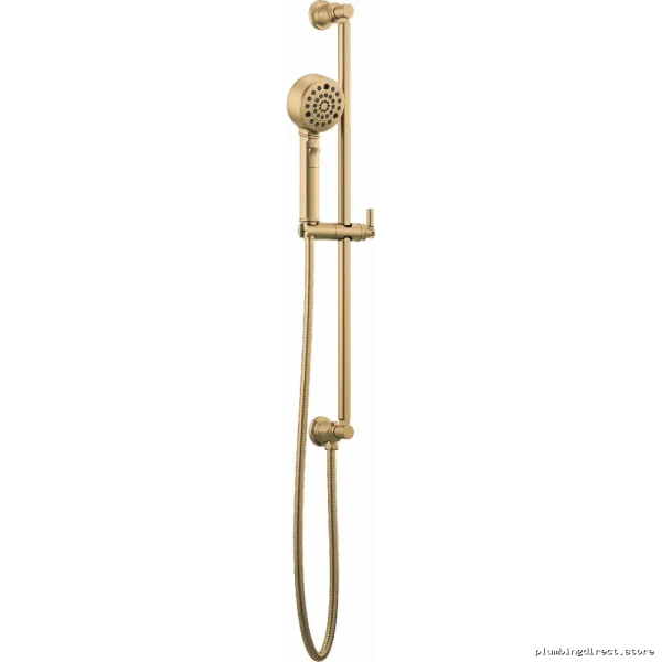 Luxe Gold Hand Shower with Slide Bar & H2O Kinetic Tech - Brizo Model 88776