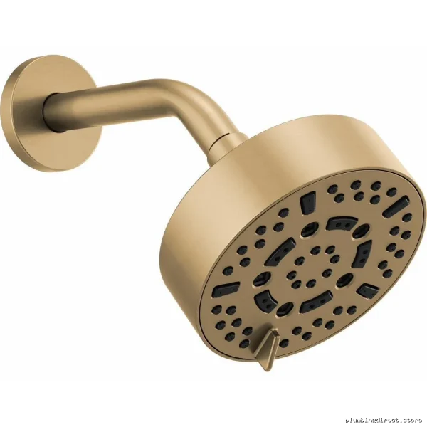 Brizo Luxe Gold 2.5 GPM Shower Head - 7 Functions, 5 Spray Patterns - Image 2