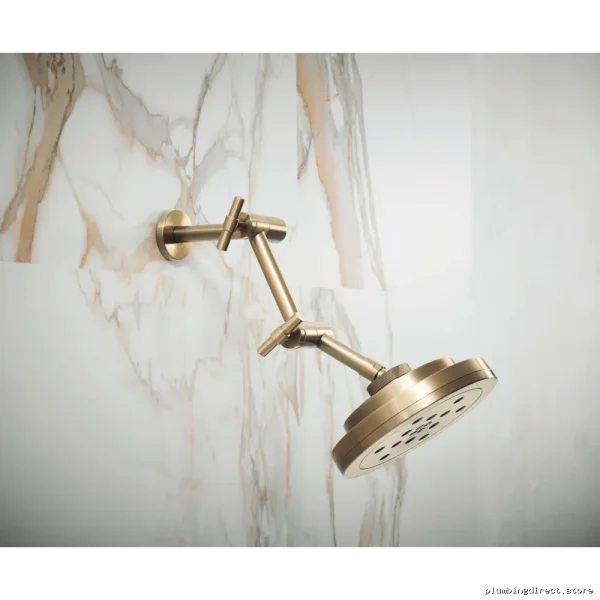 Brizo Luxe Gold Jointed Shower Arm & Flange - RP81434GL