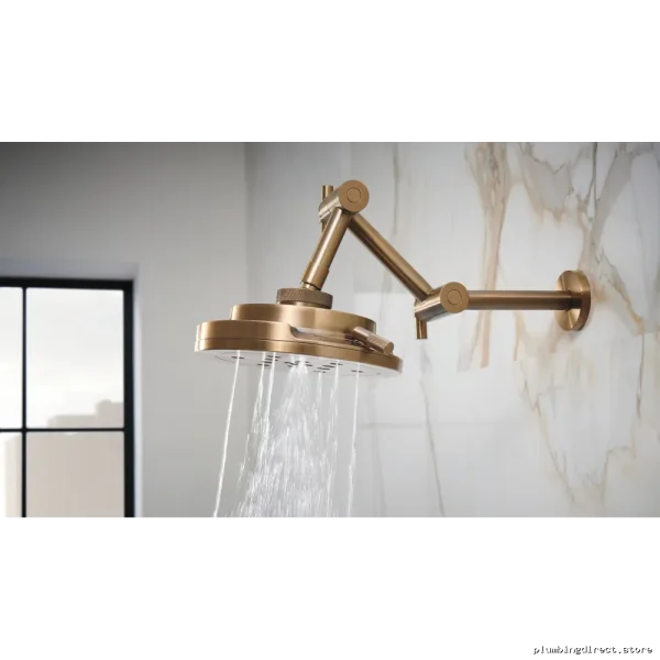 Brizo Luxe Gold Jointed Shower Arm & Flange - RP81434GL - Image 3
