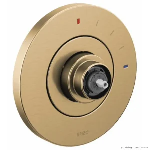 Brizo Luxe Gold Pressure Balance Valve Trim - No Handle T60P035-GLLHP