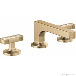 Brizo Luxe Gold Pearl Inlay Bathroom Faucet Handles