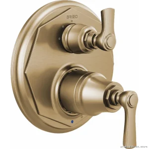 Brizo Luxe Gold Pressure Balance Shower Valve with 3-Function Diverter