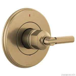 Brizo Luxe Gold Pressure Balance Valve Trim No Handle T60P076-GLLHP