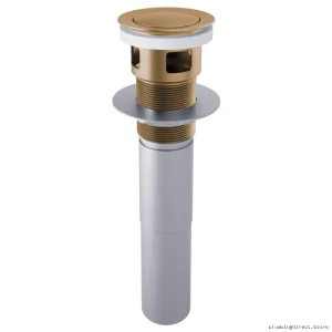 Brizo Luxe Gold Push Pop-Up Drain with Overflow RP81628GL
