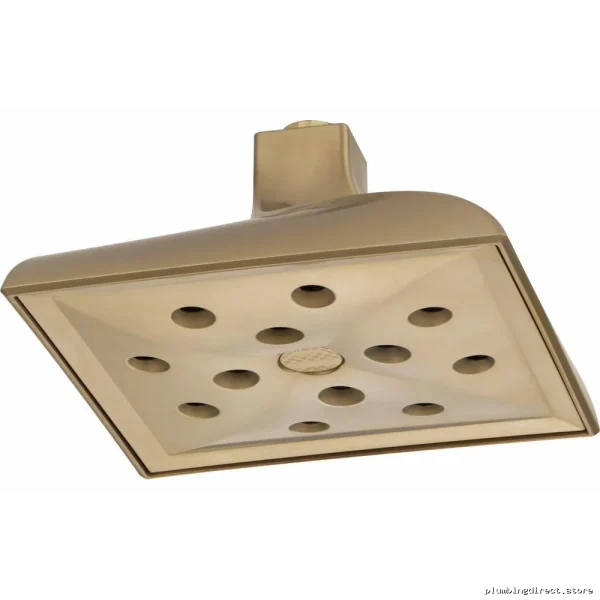 Brizo Luxe Gold Raincan Shower Head 2.5 GPM H2Okinetic Ceiling Mount