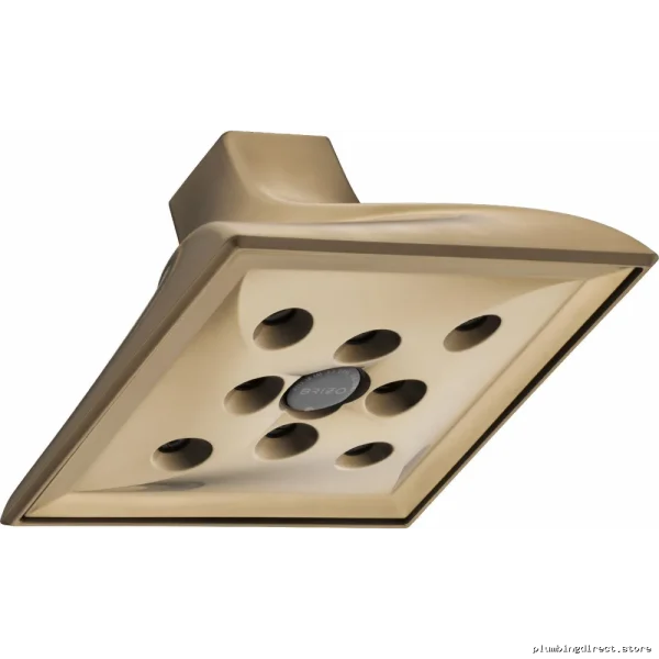 Brizo Luxe Gold Rainfall Shower Head w/H₂OKinetic Tech - Image 4
