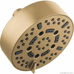 5-Inch Round 7-Function Massage Water-Saving Shower Head - Luxe Gold 87292-GL by Brizo