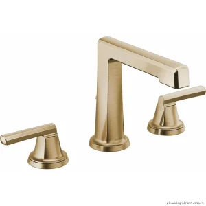 Brizo Luxe Gold Single Handle Widespread Bathroom Faucet 65398LF-GLLHP